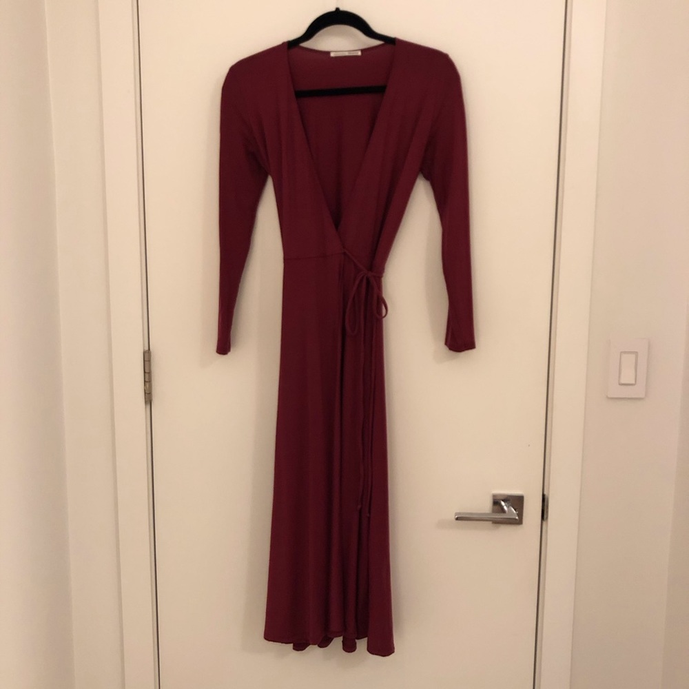 Reformation Maurie wrap dress